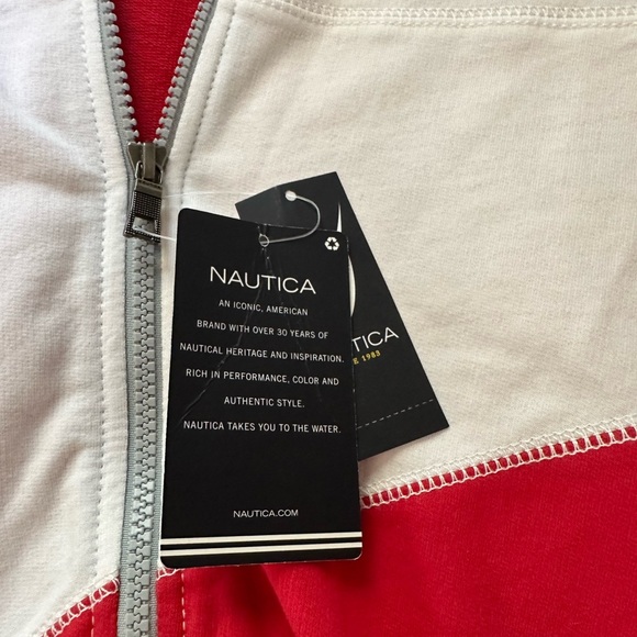 NWT Nautica Split Color Hoodie - Picture 5 of 5